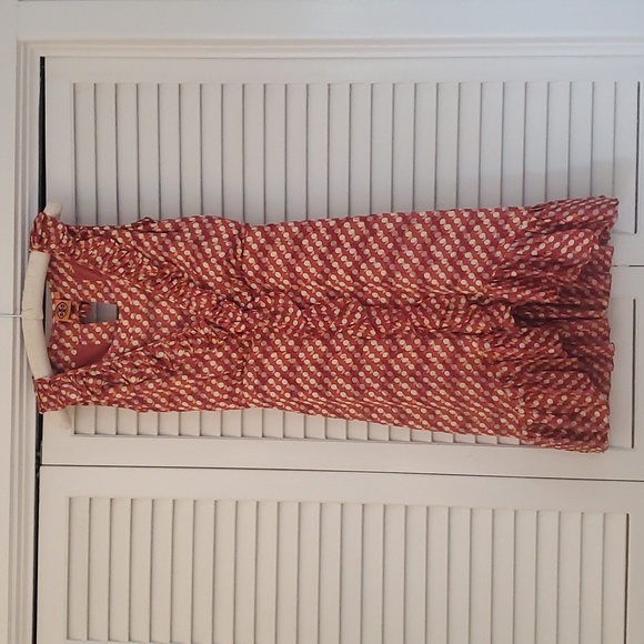 Tory Burch Janetta Circle Clip Dot Print Dress, Size 2 - Picture 5 of 16